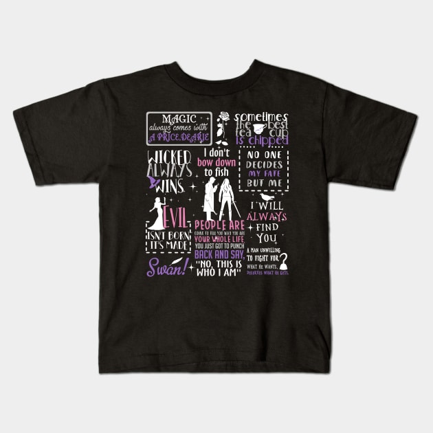 Once Upon a Time Quotes Kids T-Shirt by KsuAnn